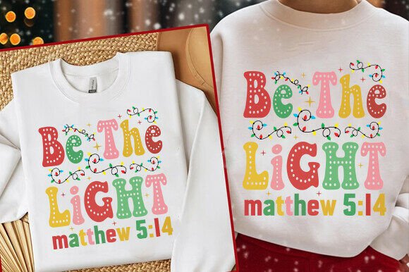 Be the Light Png, Jesus Bible Verse: Perfect for T-Shirt Designs and Graphics