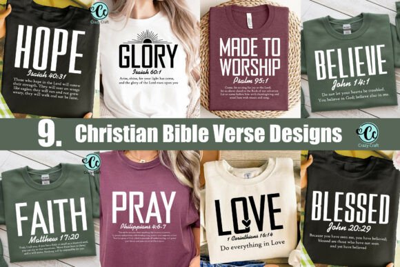 Bible Verse SVG PNG Bundle: A Versatile Graphics Asset for T-Shirt Designs
