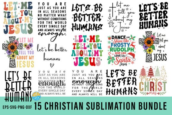 Christian Christmas Bundle PNG SVG: Perfect for T-Shirt Designs and Graphics