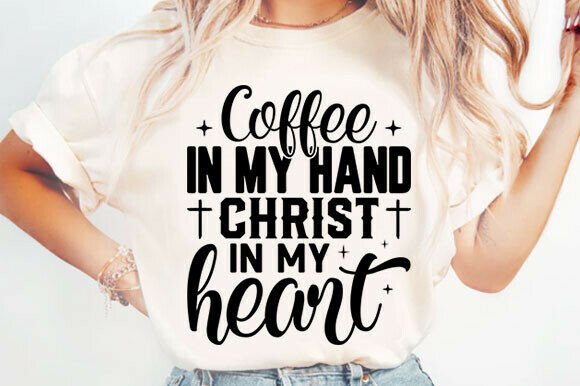 Coffee and Jesus Christ PNG: A Unique T-Shirt Design Graphic