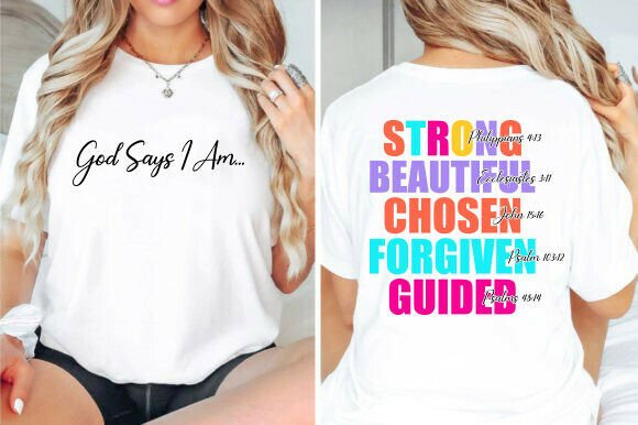 God Says I Am: A Versatile Christian Embroidery Design