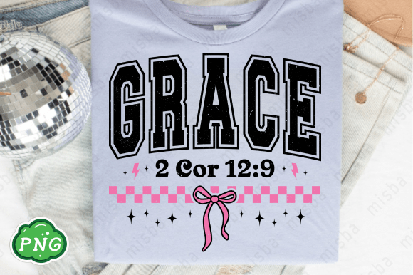 Grace Faith Christian Jesus Sublimation for T-Shirt Designs