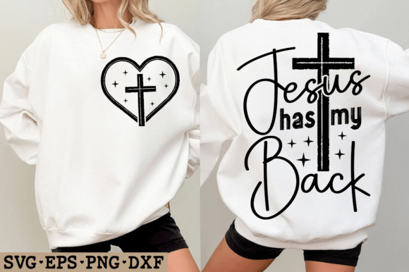 Jesus Has My Back Svg: A Versatile Graphic for T-Shirt Designs
