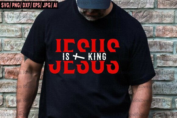 Jesus is King SVG PNG for Embroidery Projects