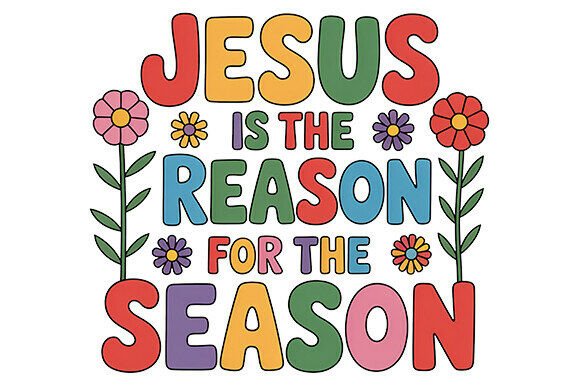 Jesus is the Reason PNG: Ideal for T-Shirt Designs & Graphics