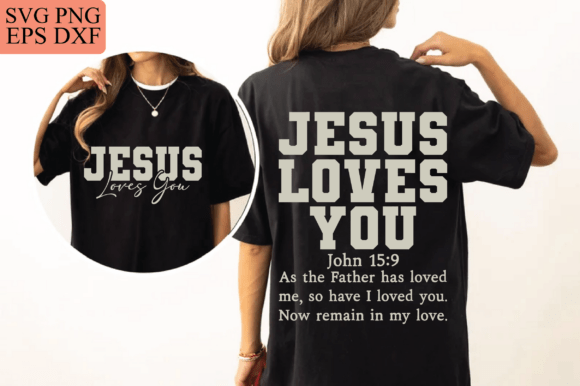Jesus Loves You PNG: A Versatile Christian Design