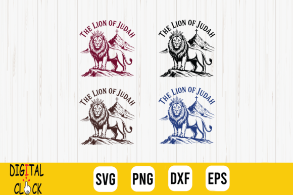 Lion of Judah Christian Quote SVG for T-Shirt Designs