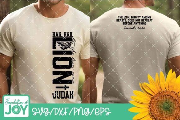 Lion of Judah Svg, Christian Men Graphics for T-Shirt Designs