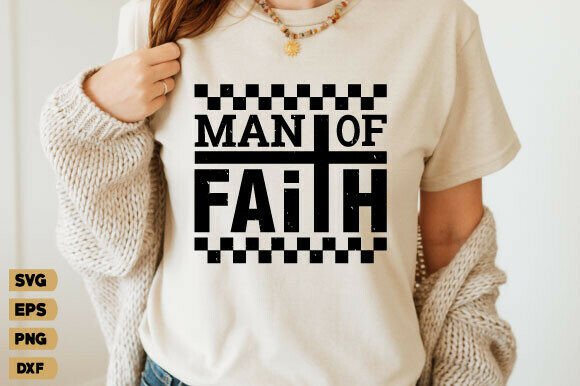 Man of Faith SVG: A Versatile Design for Christian Apparel
