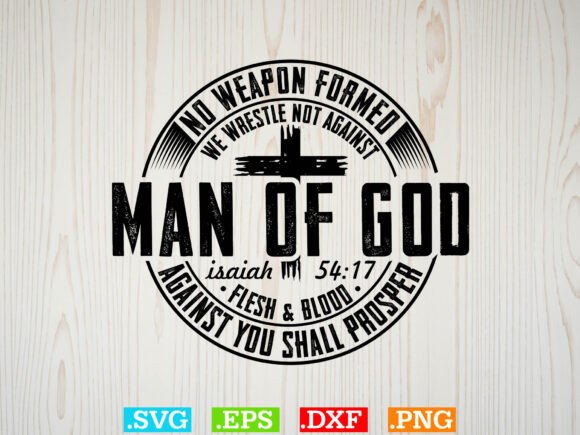 Man of God SVG: Perfect for T-Shirt Designs & Graphics