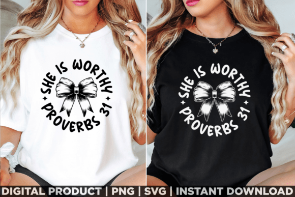 She is Worthy: A Versatile Graphic for T-Shirt Designs