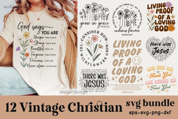 Vintage Christian Graphics for T-Shirt Designs and More