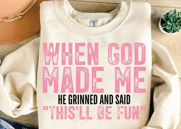 When God Made Me SVG: A Boho Christian Graphic for T-Shirt Designs